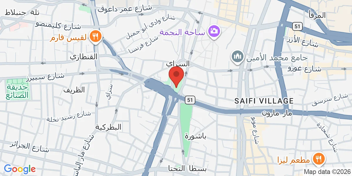 موقع الشركة على الخريطة