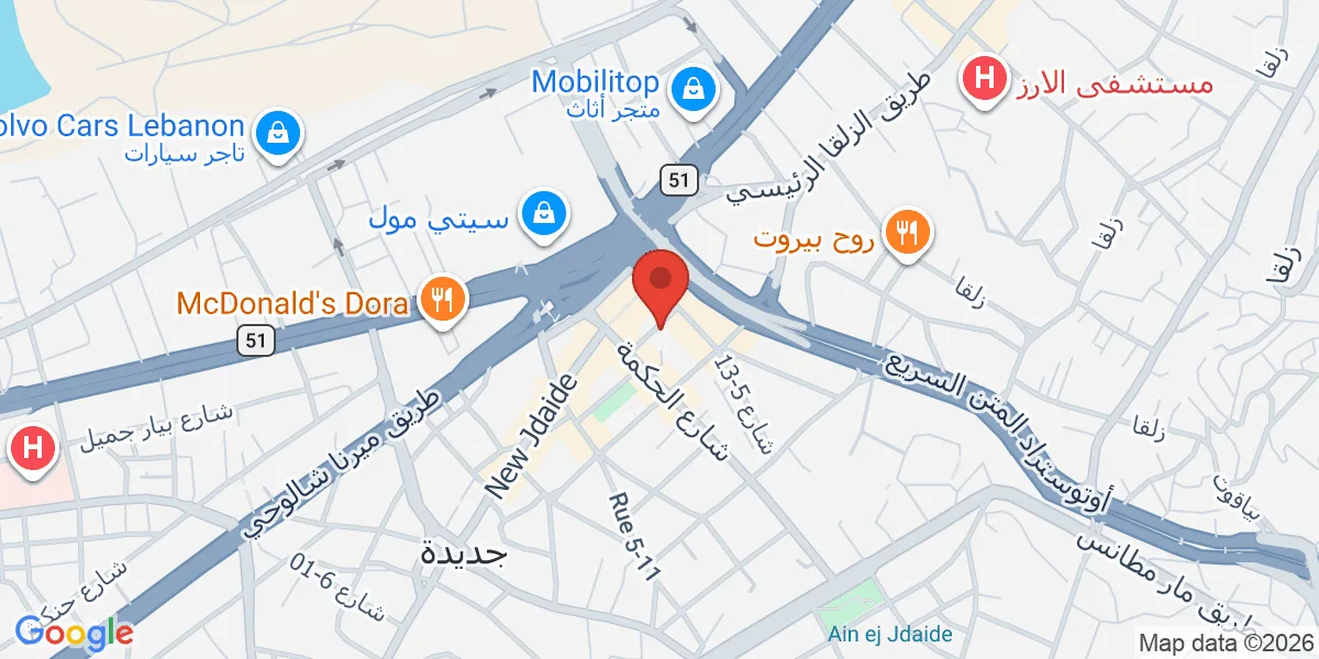 موقع الشركة على الخريطة