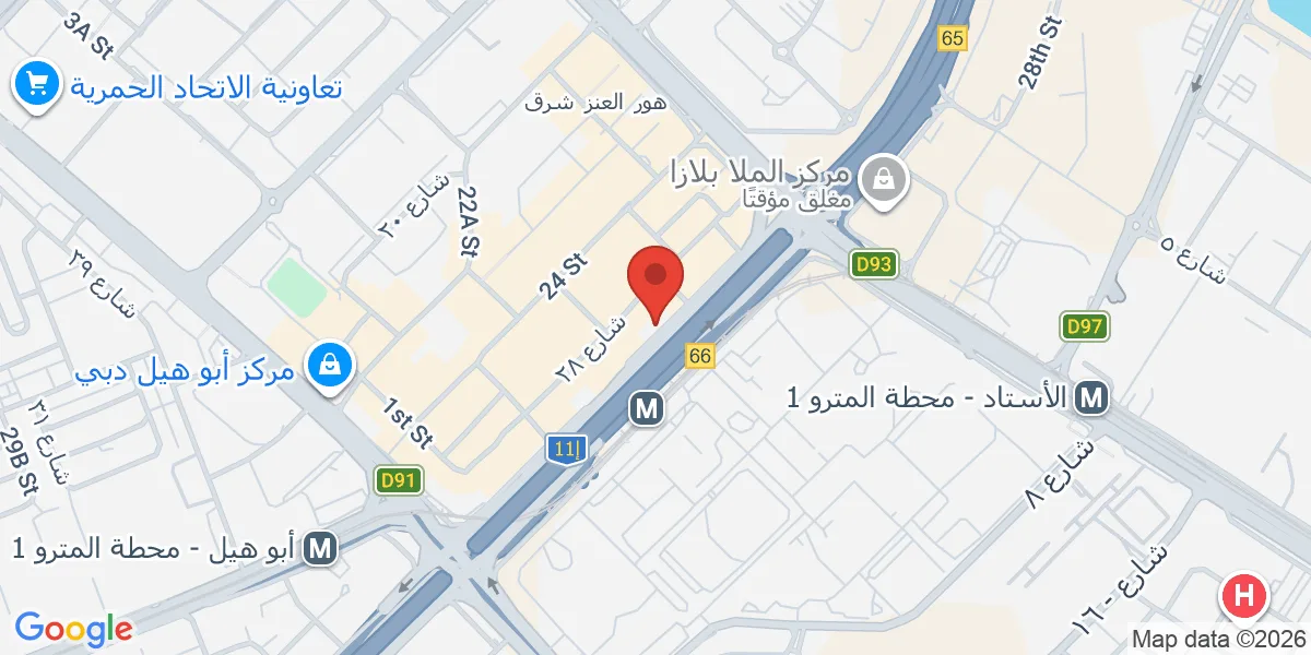 موقع الشركة على الخريطة