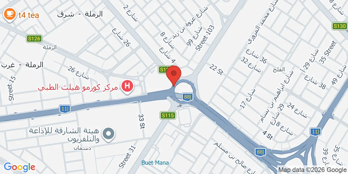 موقع الشركة على الخريطة