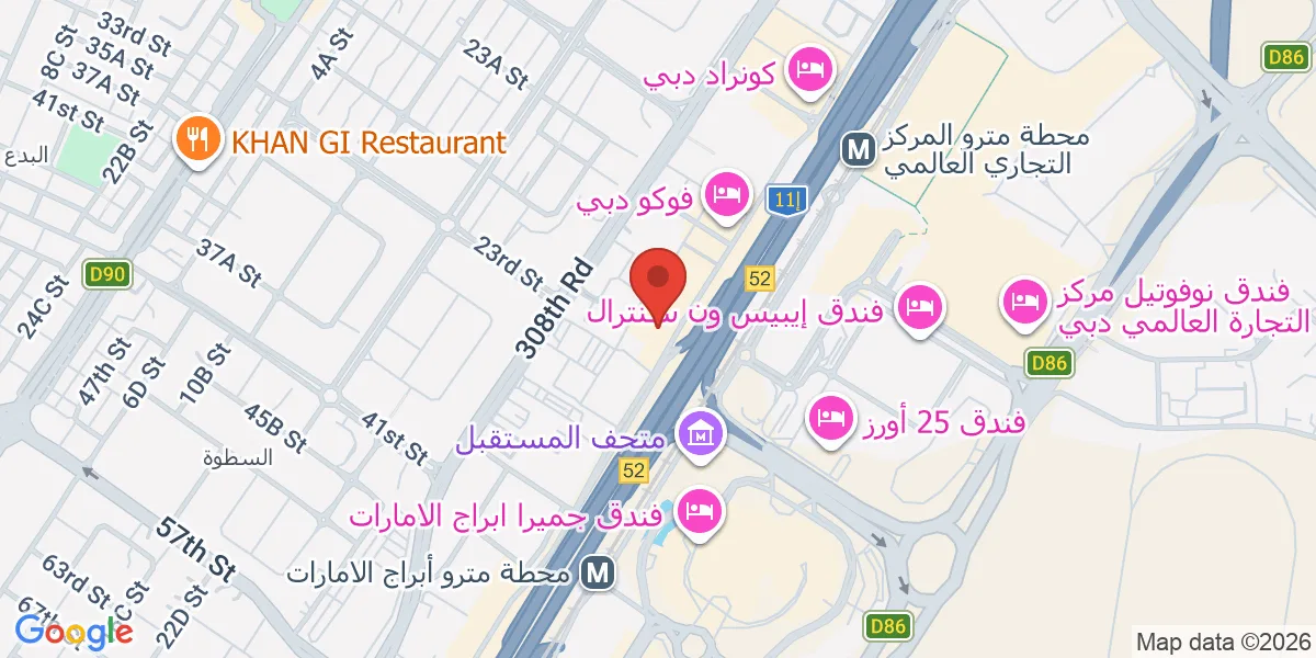 موقع الشركة على الخريطة
