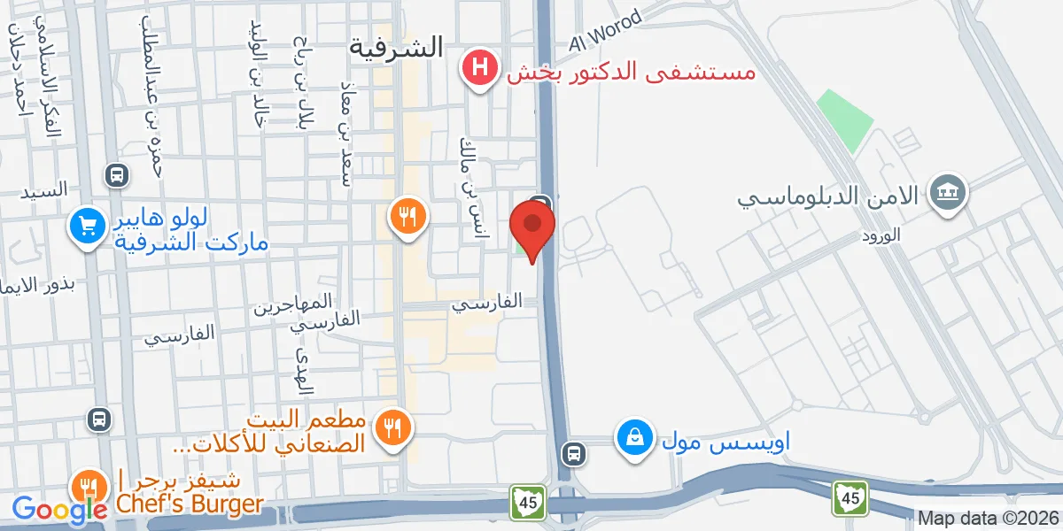 موقع الشركة على الخريطة