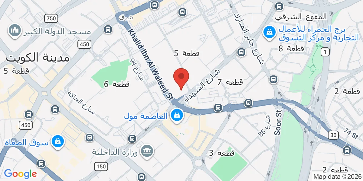 موقع الشركة على الخريطة