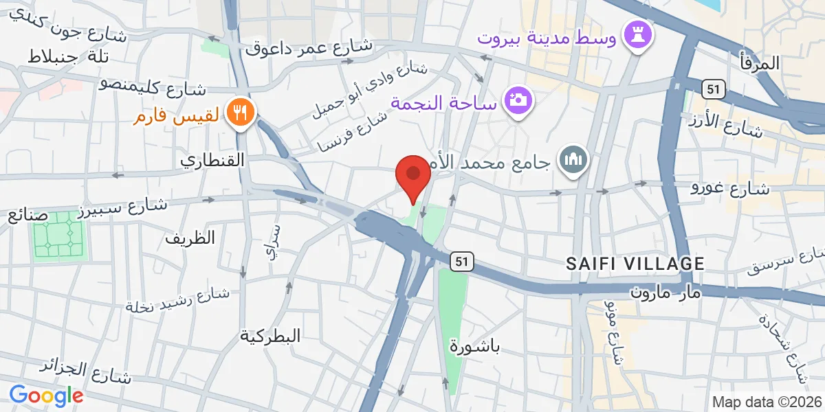 موقع الشركة على الخريطة